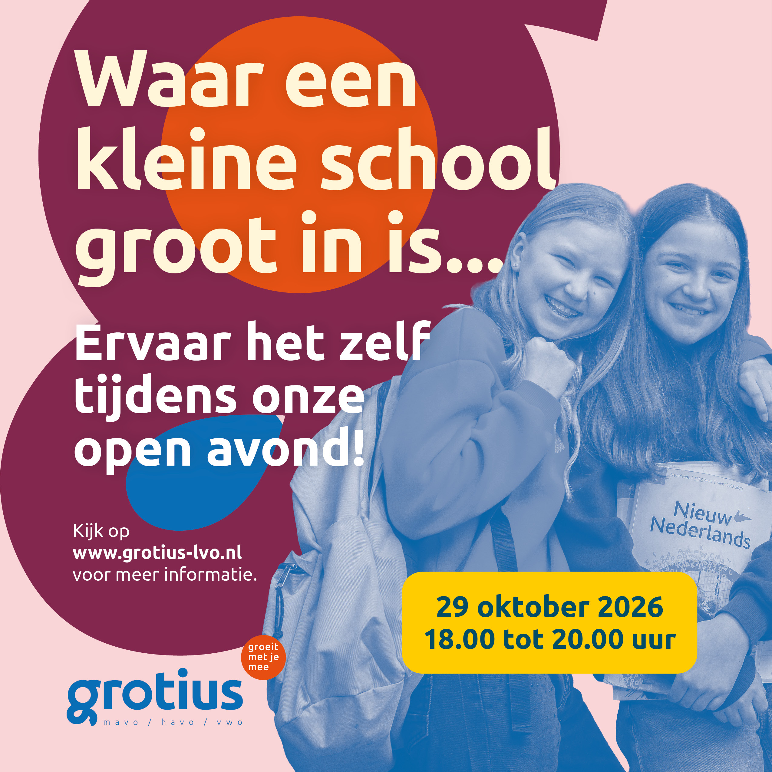 Kom jij naar onze open avond op 29 oktober? Tot dan!